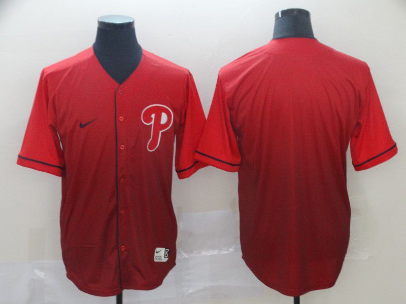 Men Philadelphia Phillies Blank Red Nike Fade MLB Jersey->philadelphia phillies->MLB Jersey